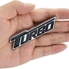Car 3D One TURBO Logo Aluminium Alloy Metal Emblem Badge Sticker Decal
