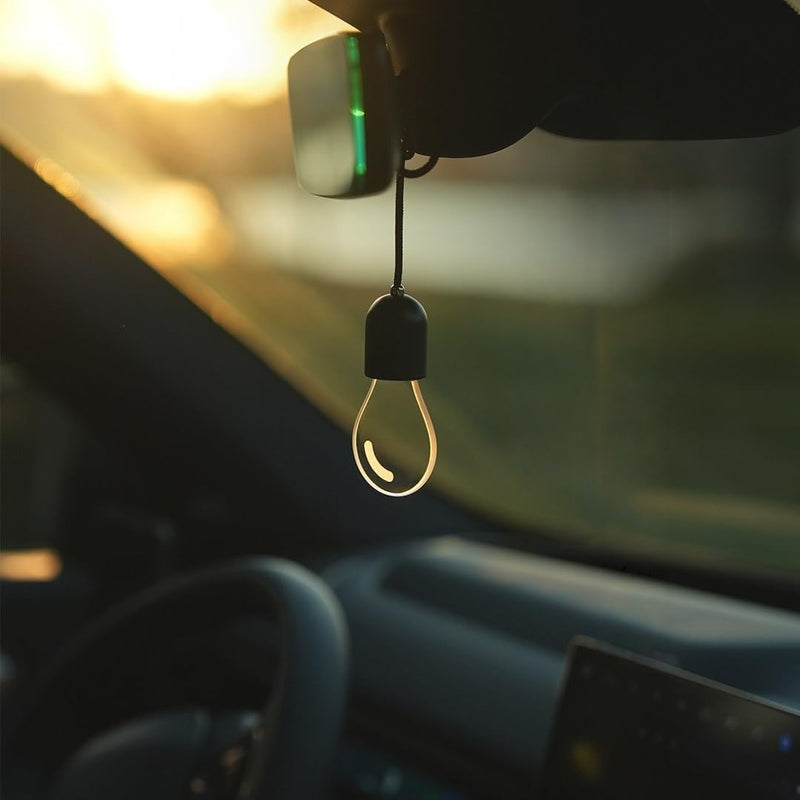 Hanging Car Interior Light – Soft Glow LED Bulb With Touch Switch, USB Rechargeable Night Lamp, Minimalist Pendant Style For Car Interior