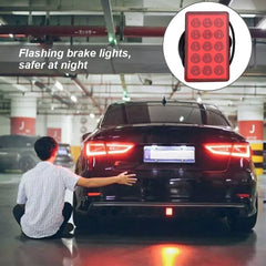 Car Clear Rear Diffuser Spoiler Lip LED Red Light With White Box For All Car
