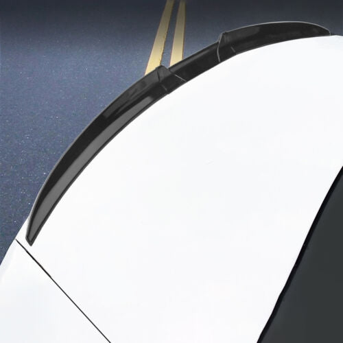 3PCS Black Car Rear Trunk Wing Lip Trim Spoiler Tail Trunk Roof Universal