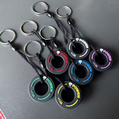 1pc F1 Merchandise Racing Tyre Keychain For  Car / Bike / Home / Office
