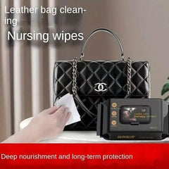 80 Pcs Premium Leather Care Wipes All In One Cleaner & Conditioner For Car Seats, Sofas, Shoes & Jackets Restores, Protects & Shines