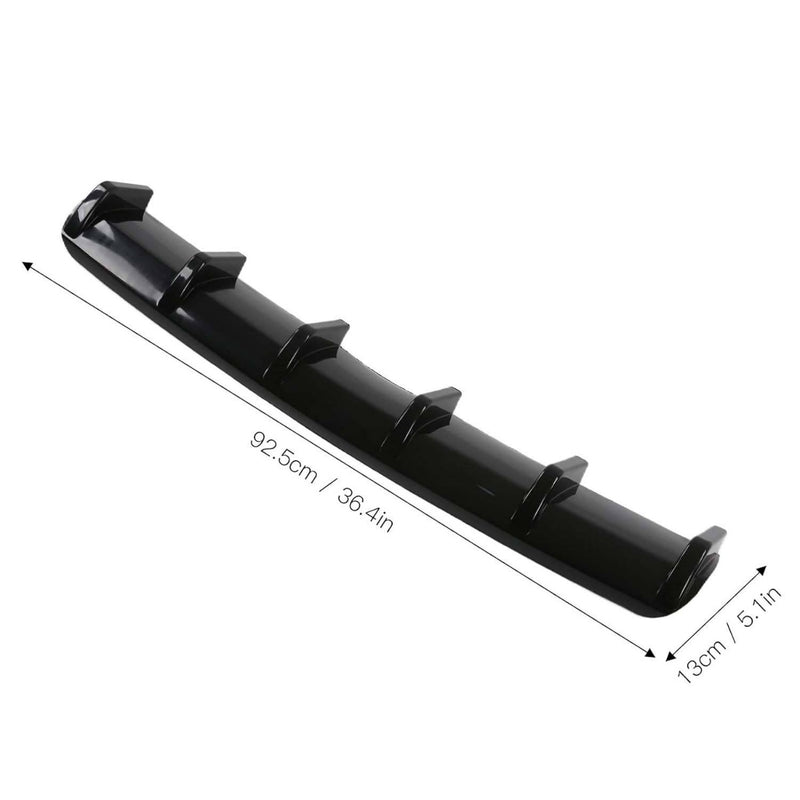 6 Fin Rear Diffuser, Aerodynamic Accessory Universal Improves Vehicle Stability Rear Bumper Spoiler for Car