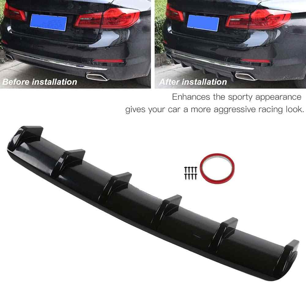 Buy 6 Fin Rear Diffuser Aerodynamic Accessory Universal Improves ...