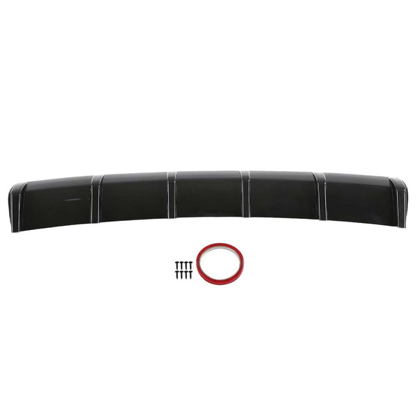 6 Fin Rear Diffuser, Aerodynamic Accessory Universal Improves Vehicle Stability Rear Bumper Spoiler for Car