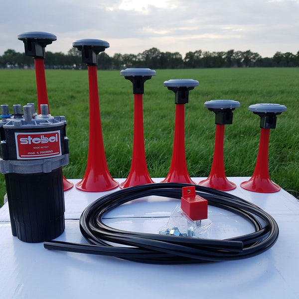 6 Pipe The Godfather Stebel Musical Air Horn Kit Tune 12 volt Car Truck SUV Loud