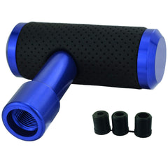 Leather Shifter Knob Type T Car Metal Gear Shifting Lever Stick Shift Handle Head Fit Most Automatic Manual Transmission Vehicle