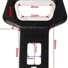 2 Pcs Car Seat Belt Clip,Universal Seat Belt Buckle,Seat Belt Hack,Bottle Openers