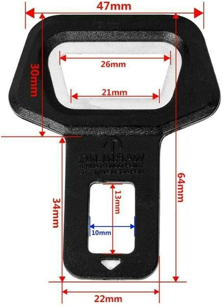2 Pcs Car Seat Belt Clip,Universal Seat Belt Buckle,Seat Belt Hack,Bottle Openers