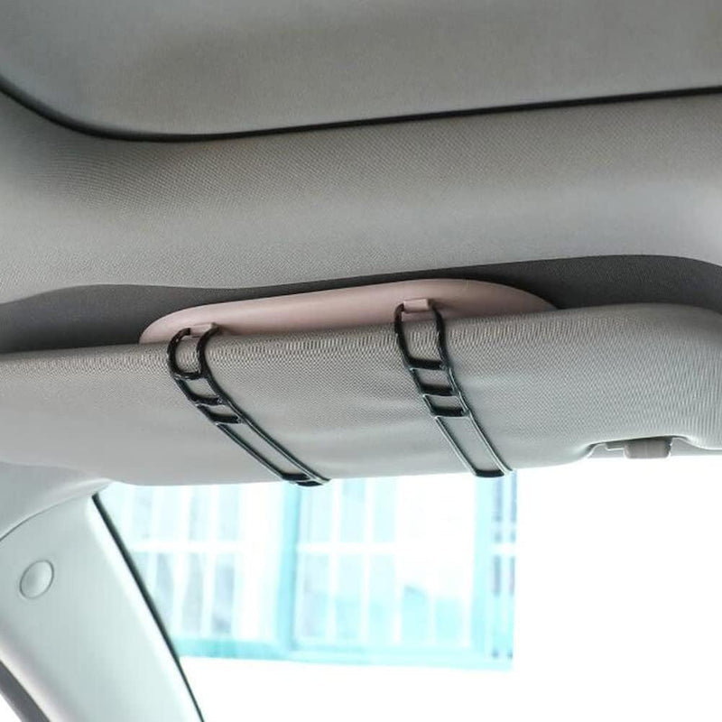 Car Oval Visor Vanity Mirror With Dimmable 23 LED Lights Car Cosmetic Mirror With Built-in Battery Rechargeable Battery For Compatible with Toyota Innova Hycross (White)