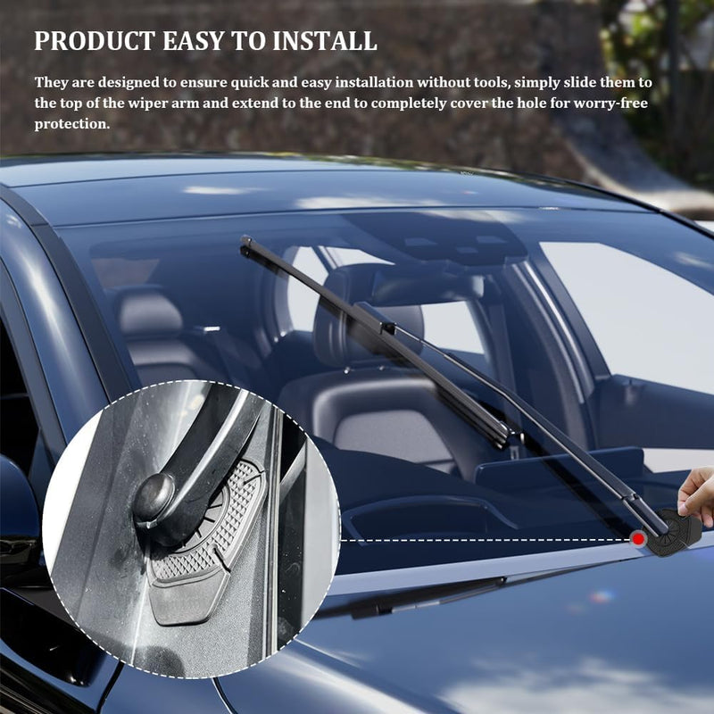 1 Pc Silicone Wiper Arm Hole Protector Cover Universal Dust & Debris Protection Pad For Cars, SUVs & Trucks