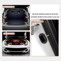 4pcs Universal Car Door Cushions - Thickened Silicone Pads Reduce Slam Noise & Prevent Scratches - Easy Install Protective Edge Guards