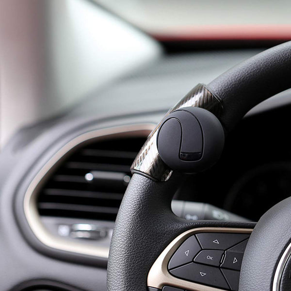 3R-2151 BLACK 360 Rotation Car Steering Wheels Spinner Knob Power Save Easy Turn Ball Booster