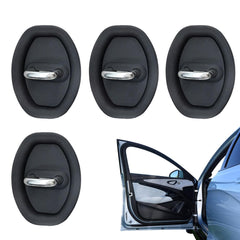 4 Pcs Car Silicone Door Latch Protective Cover Silent Shock Pads Vehicle Doors Locks Guard Stopper Set Auto Protector Automotive Tools Supplies [8x6x1 Cm]