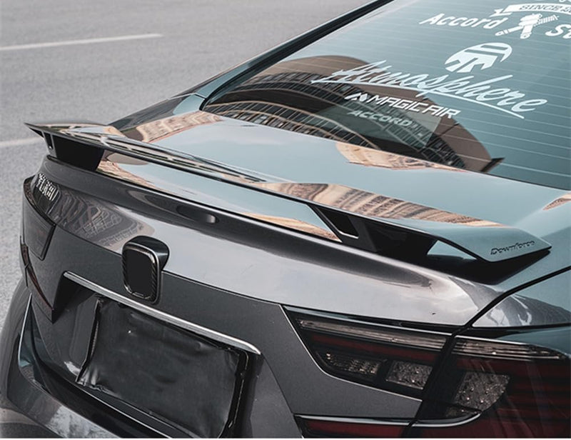 For Hond Accord 10th 2018-2022 Dark Grey YOFER Style Rear Spoiler Wing Lip Flap