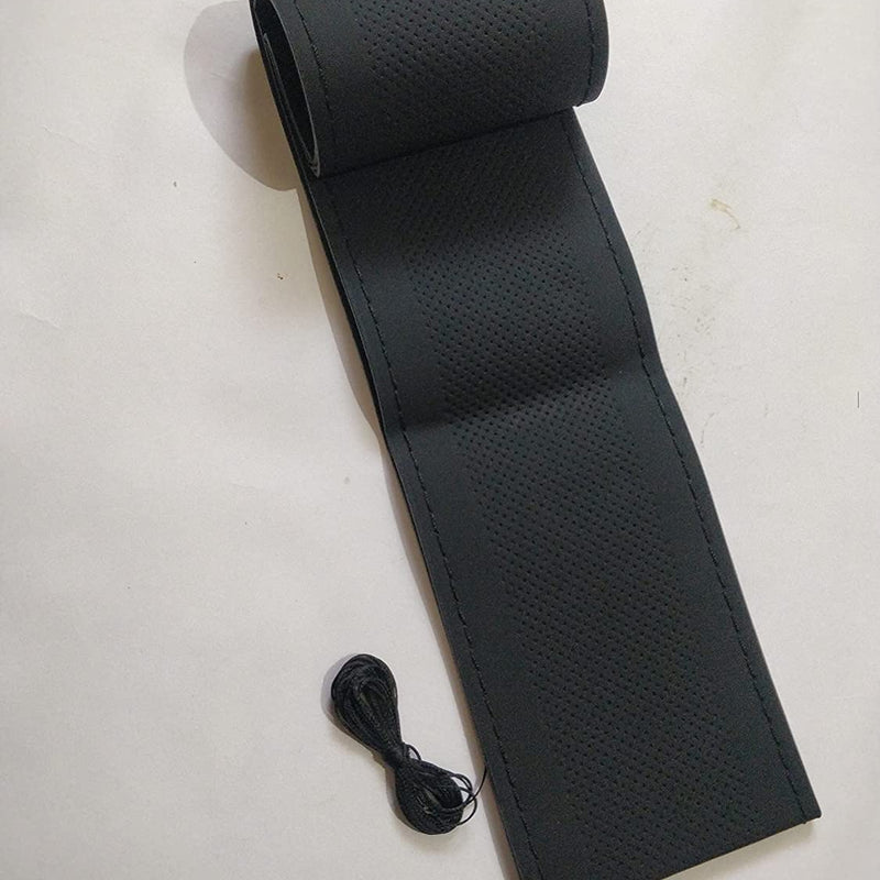 Universal Car PU Leatherite Steering Cover Sewable (Pack of 1 with Sewing Needle And Thread)