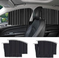 4 Pack Slidable Car Side Window Sun Shades Privacy Magnetic Curtains
