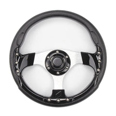 350mm Deep Dish Drifting Steering Wheel Universal PU Aluminum Car Auto Racing Sport Universal Car Steering Wheel Cover Spinner