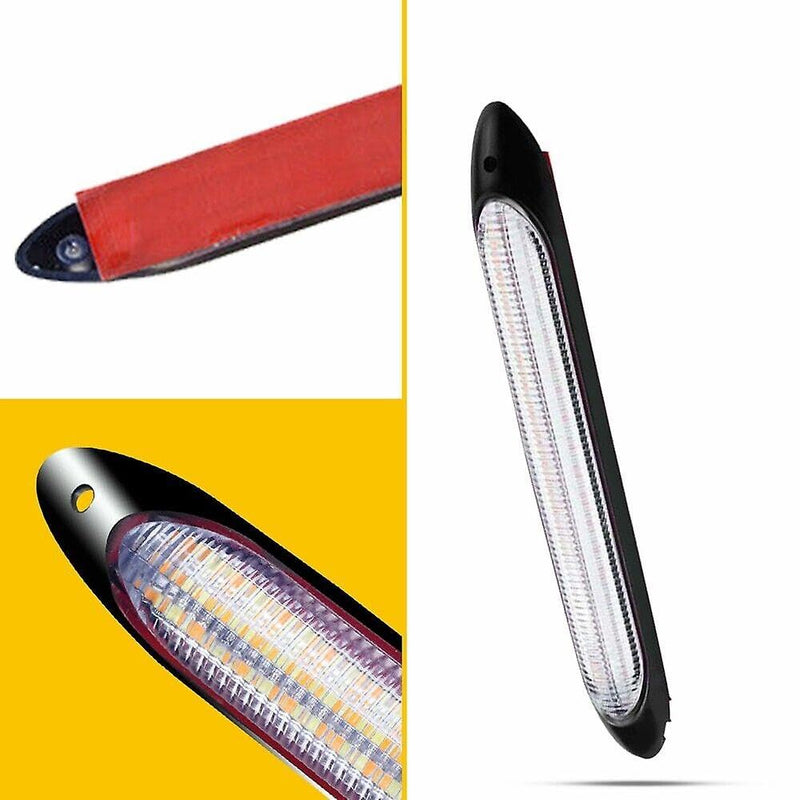 LED Flexible DRL led Tears Strip Light Daytime Running Sequential Switchbacks Turn Signals Lights