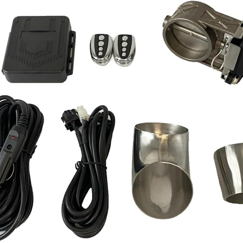 Car End Pipes Exhaust Cut-off Valve Electronic Exhaust Valve With Remote Control Multi-angle Switch 51mm 63mm 76mm Automobile Vacuum Pump Exhaust