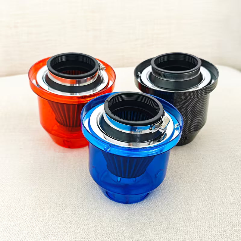 Universal Car 3 Inch (76mm) High Flow Carbon Fiber Mushroom Air Intake Filter