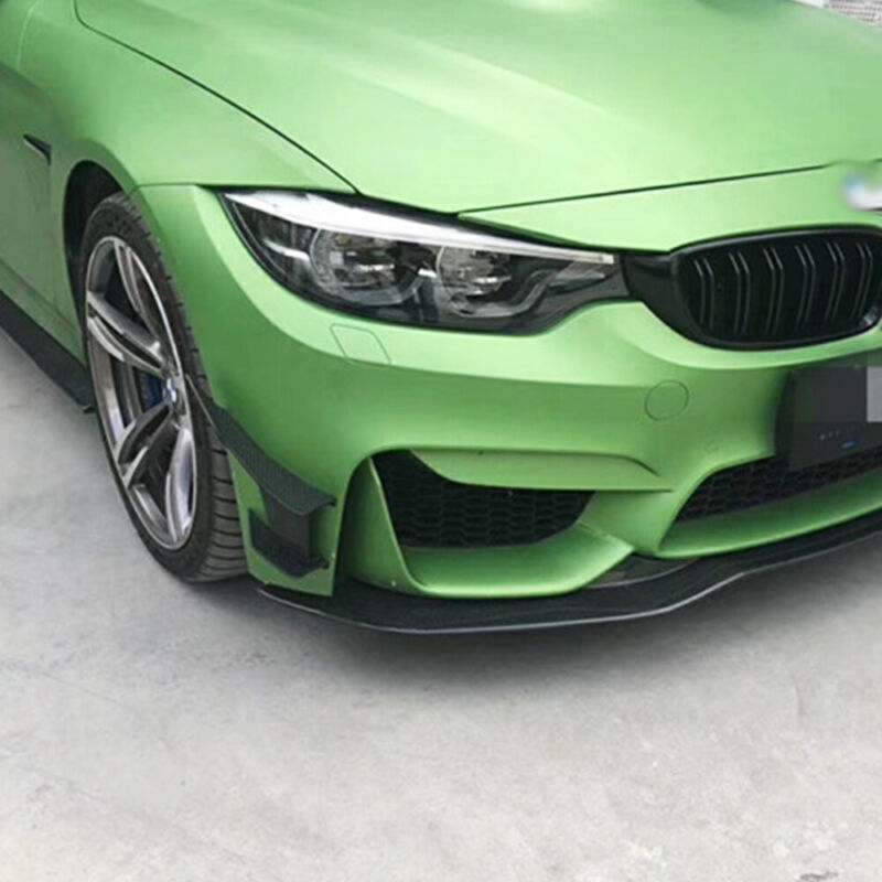 6Pcs Car Front Bumper Lip Splitter Fins Body Spoiler Canards Refit Gloss Black
