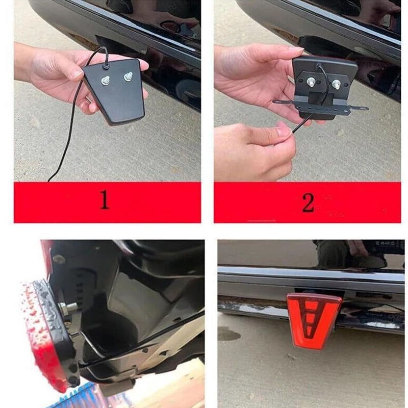 Rear Light Assemblies LED F1 V Style Brake Light Universal Car Rear Driving Fog for Pilot Lights Rear Tail Third Brake Lamp for Car SUV JDM BBA Lamp