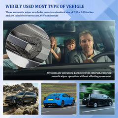 1 Pc Silicone Wiper Arm Hole Protector Cover Universal Dust & Debris Protection Pad For Cars, SUVs & Trucks
