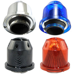 Universal Car 3 Inch (76mm) High Flow Carbon Fiber Mushroom Air Intake Filter