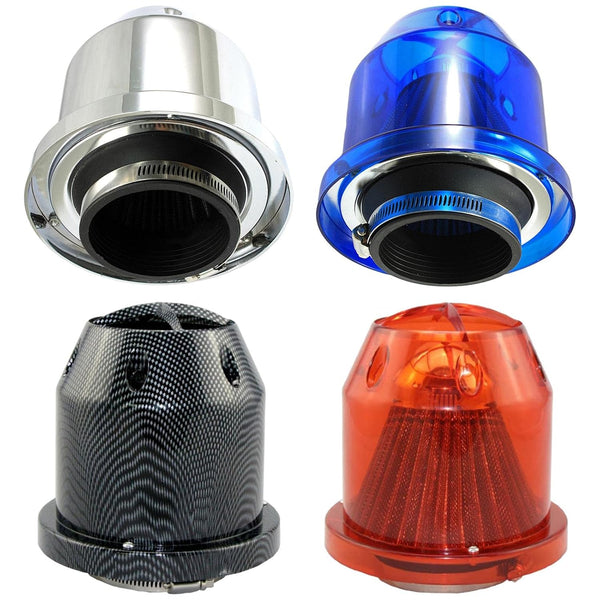 Universal Car 3 Inch (76mm) High Flow Carbon Fiber Mushroom Air Intake Filter