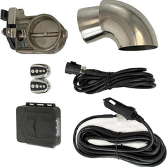 Car End Pipes Exhaust Cut-off Valve Electronic Exhaust Valve With Remote Control Multi-angle Switch 51mm 63mm 76mm Automobile Vacuum Pump Exhaust