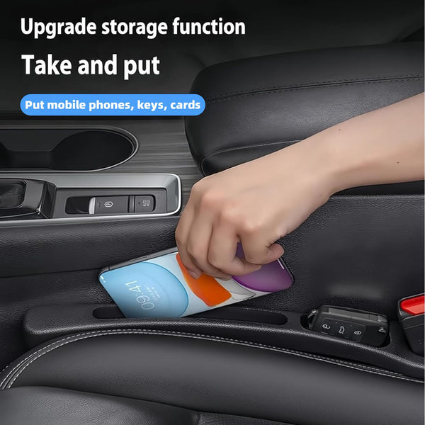 2 Pcs Car Seat Gap Filler EVA Car Seat Gap Organizer, Car Seat Gap Storage, Gap Filler Between Seat and Console Compatible