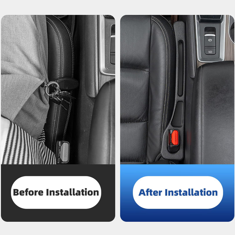 2 Pcs Car Seat Gap Filler EVA Car Seat Gap Organizer, Car Seat Gap Storage, Gap Filler Between Seat and Console Compatible