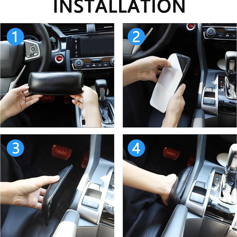 2 Pcs Car Knee Cushion Pad, Armrest Cushion, Auto Center Console Side Leg Elbow Soft Elastic Thigh Support Comfort Pillow Pain Relief Leaning Pad Interior Accessories