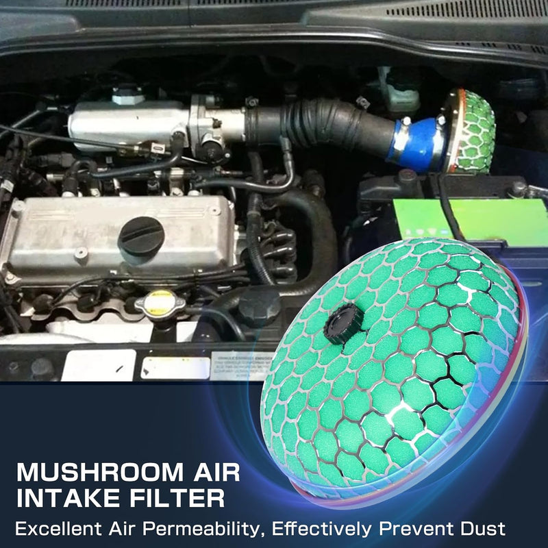 Universal Car High Flow Mushroom Air Intake Filter Round Engine Air Cleaner
