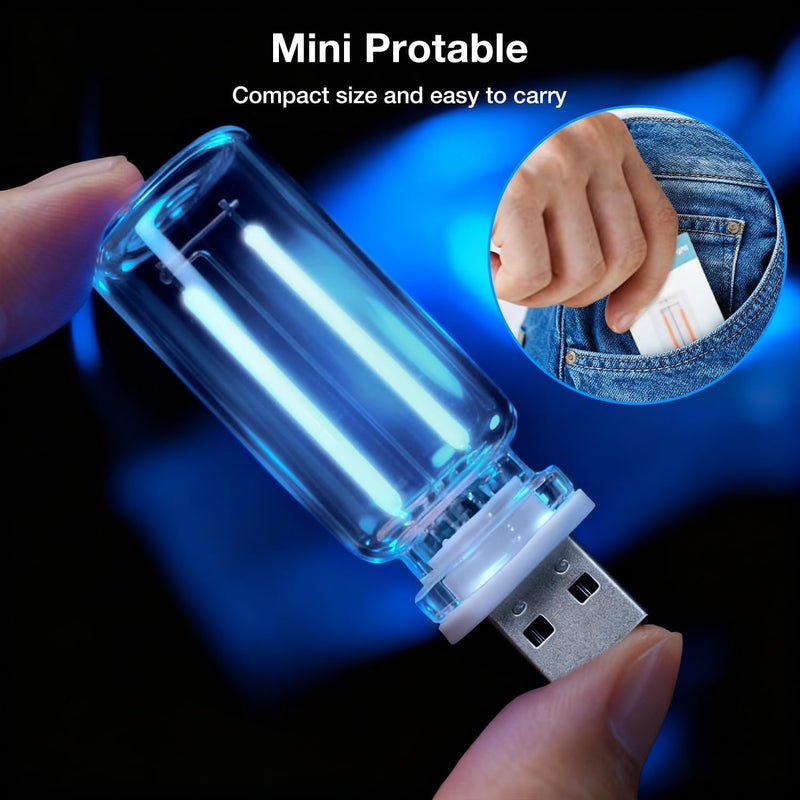 1 Pc Portable Mini Glass Bottle LED Bulb Night Light for Vehicle Bedroom Hallway Camping Holiday Decoration