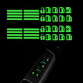2 Pcs Control Switch Outer Door Handle Button Panel Night Safety Luminous Decals Glow In Dark Stickers For Car Window Door (Green)
