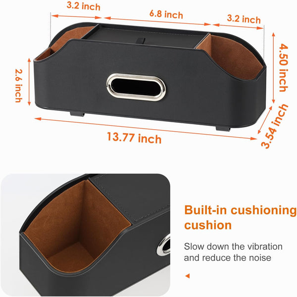Car Seat Organizer - Cup Holder, Car Tissue Holder and Hooks Keep Your Back Seat