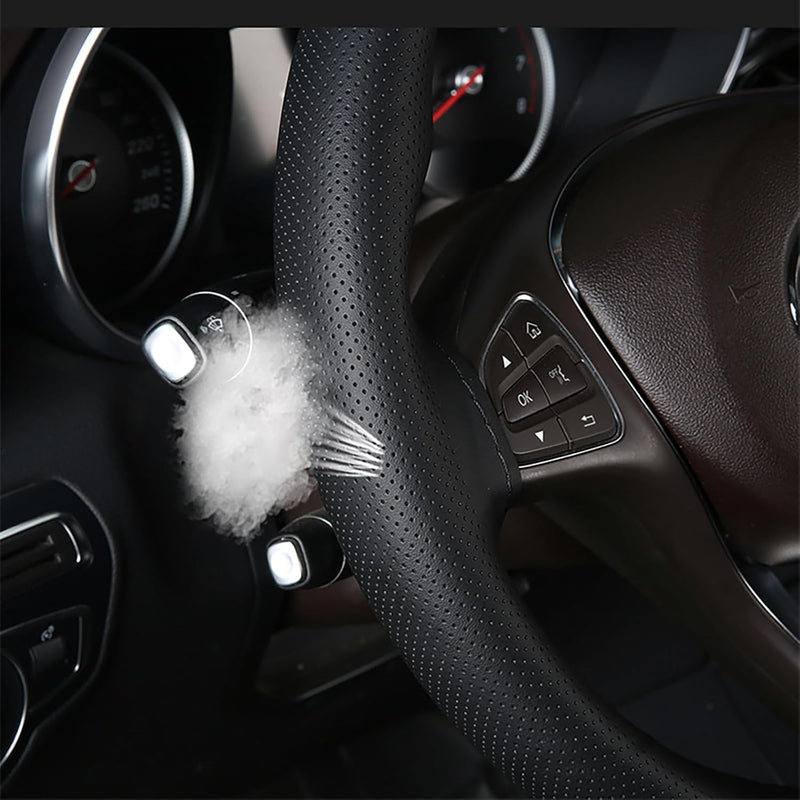 Universal Car PU Leatherite Steering Cover Sewable (Pack of 1 with Sewing Needle And Thread)