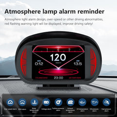 P2 3inch Multi-function HD OBD LCD Instrument GPS Car Speed Slope Meter HUD Head-up Display