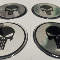 4pcs Punish Car Wheel Center Hub Cap Caps Badge Sticker Decal 60mm