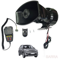 Car Siren Speaker,12V 50W 7 Tone Sound Car Siren Vehicle Horn with Mic PA Speaker