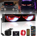 Devil Eyes Light For Cars USB 5V Flexible LED Display, Dynamic LED Colorful Eye Lamp