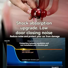 4pcs Universal Car Door Cushions - Thickened Silicone Pads Reduce Slam Noise & Prevent Scratches - Easy Install Protective Edge Guards