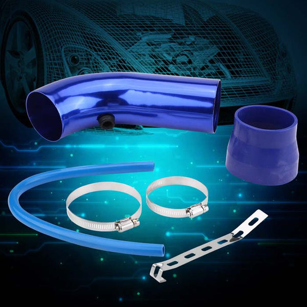 76mm/3inch Aluminum Alloy Car Cold Air Intake Pipe Tube Hose Kit Filter(Assorted Color)
