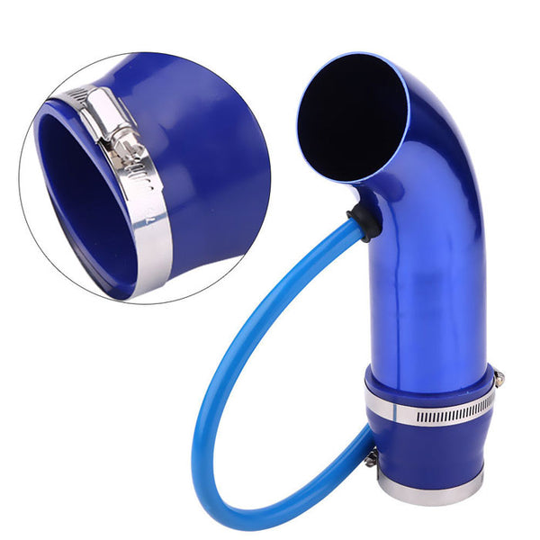 76mm/3inch Aluminum Alloy Car Cold Air Intake Pipe Tube Hose Kit Filter(Assorted Color)