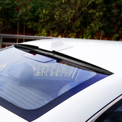 3PCS Black Car Rear Trunk Wing Lip Trim Spoiler Tail Trunk Roof Universal