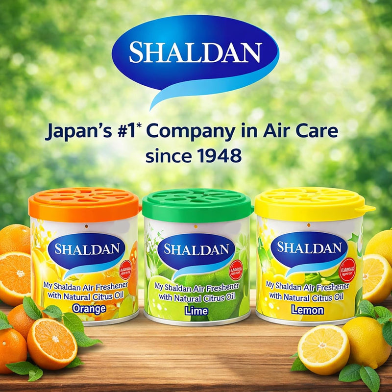 My Shaldan Japan Gel Car Perfume Air Freshener (Orange, 80 g, Citrus)
