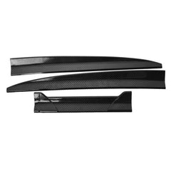 3PCS Black Car Rear Trunk Wing Lip Trim Spoiler Tail Trunk Roof Universal