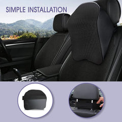 1 Pc Memory Foam Car Neck Pillow – Ergonomic Headrest Support